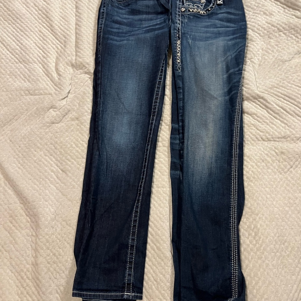 Lot of 2-Size 29 Rock Revival Easy Skinny Jeans - Picture 5 of 8